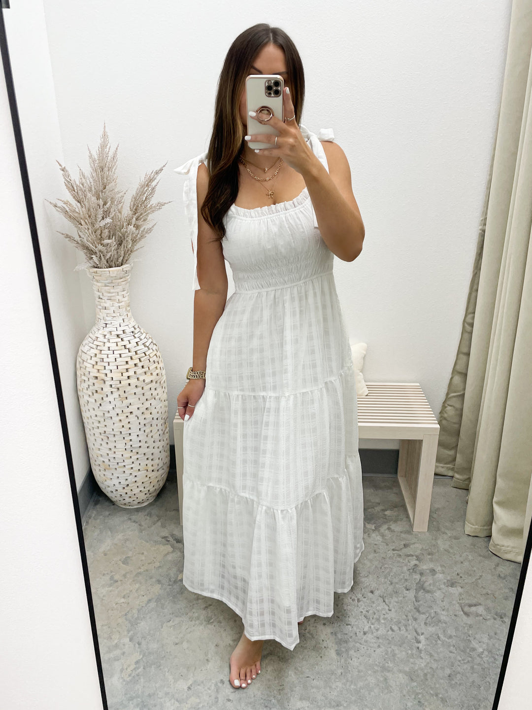 Bright Side Dress (Off White)