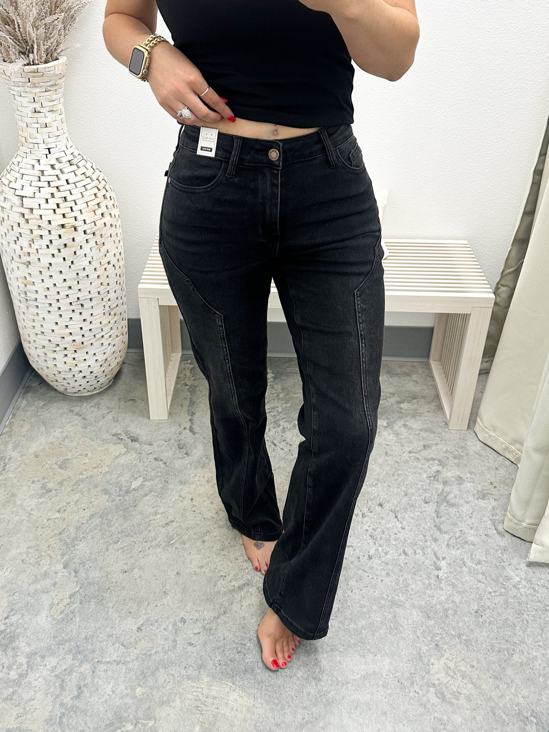 Westyn Straight Leg Jeans (Black)