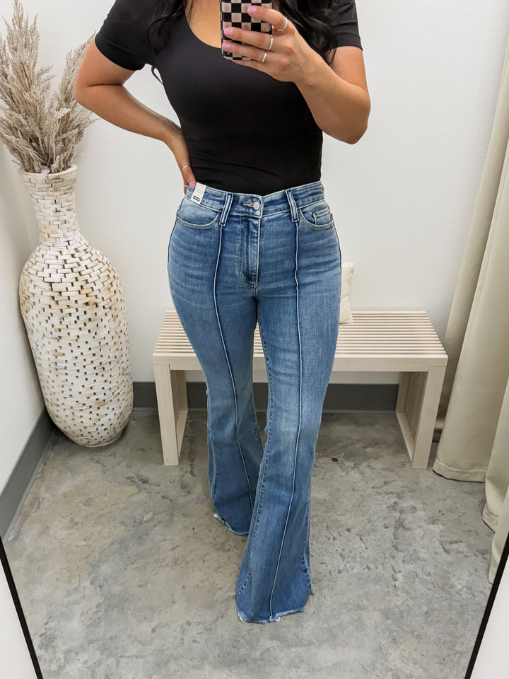Alandria Pintuck Flares