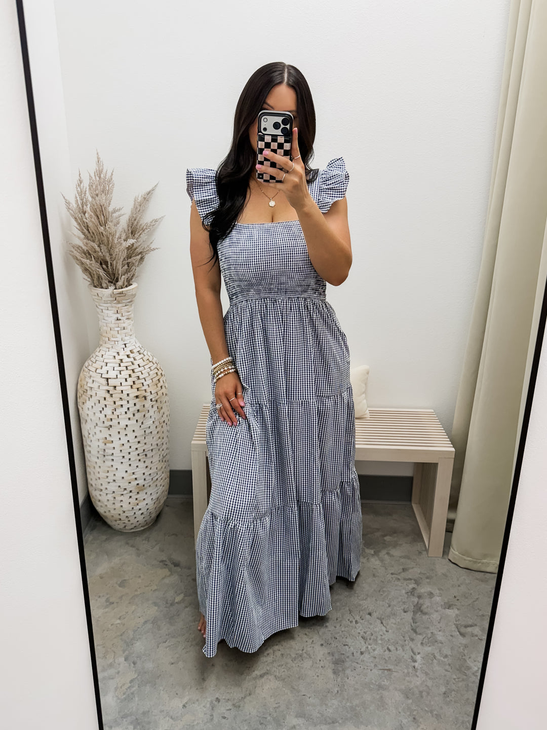 How I Wish Dress (Navy/White)