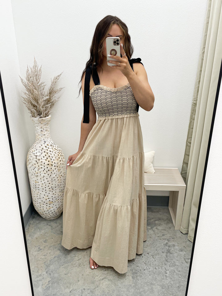 Where It Began Dress (Taupe)