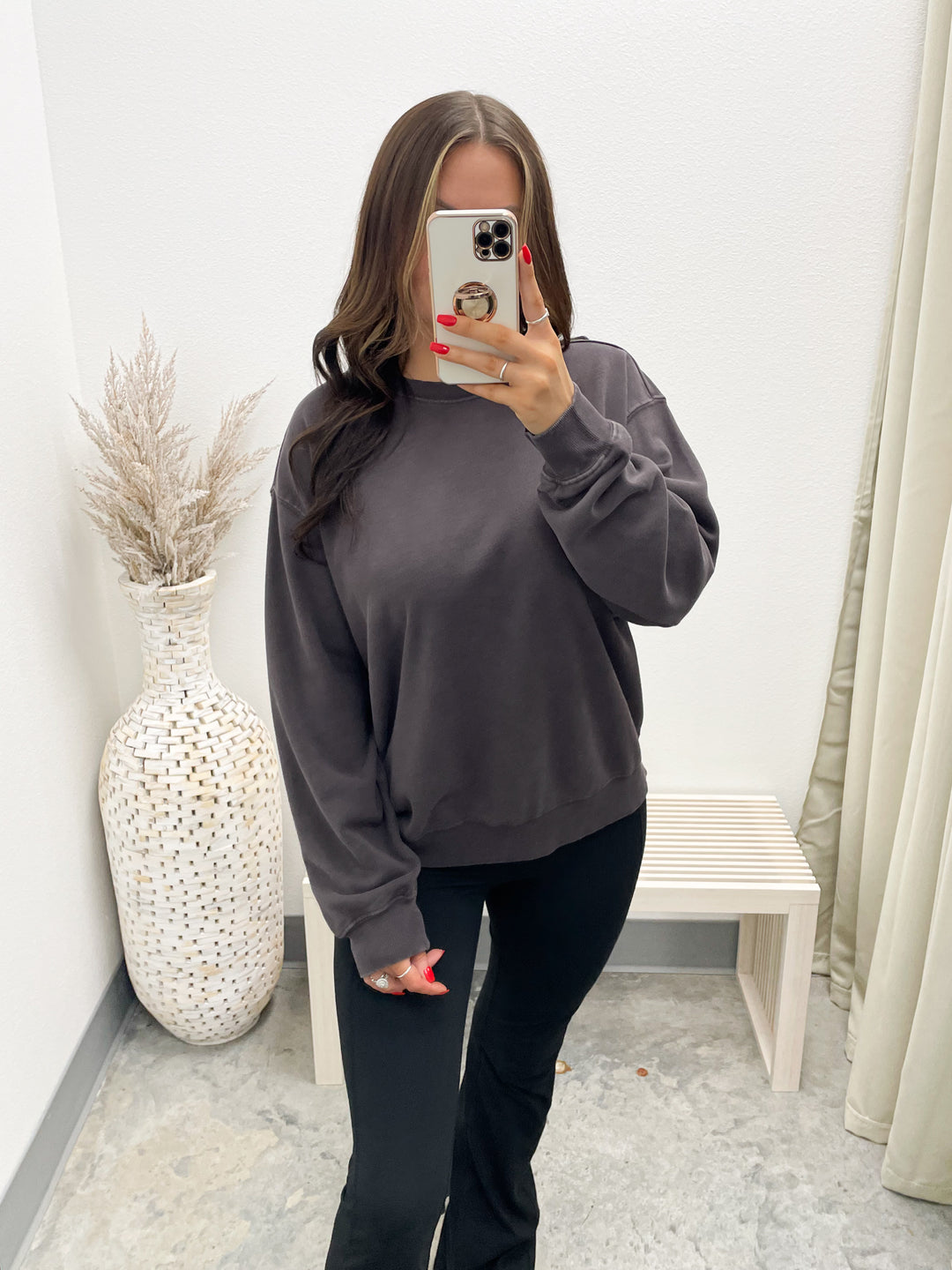 Always Around Pullover (Dark Brown)