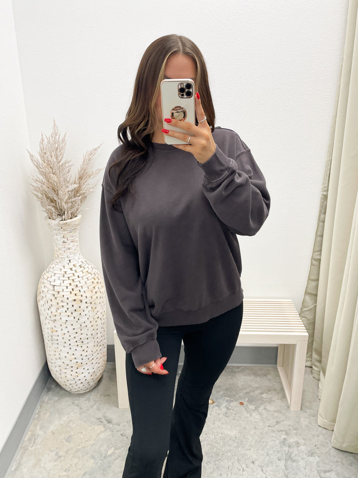 Always Around Pullover (Dark Brown)