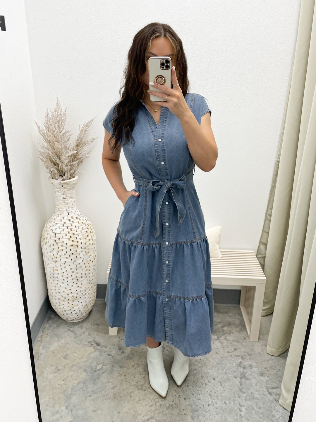 Every Moment Denim Dress