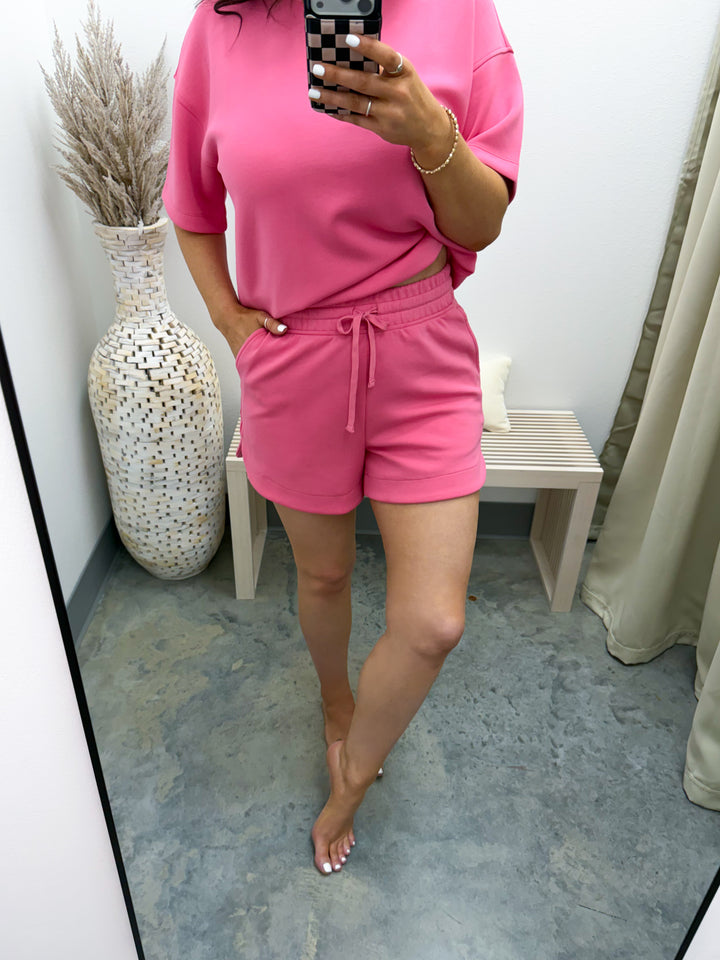 Cloud Nine Lounge Shorts (Brink Pink)
