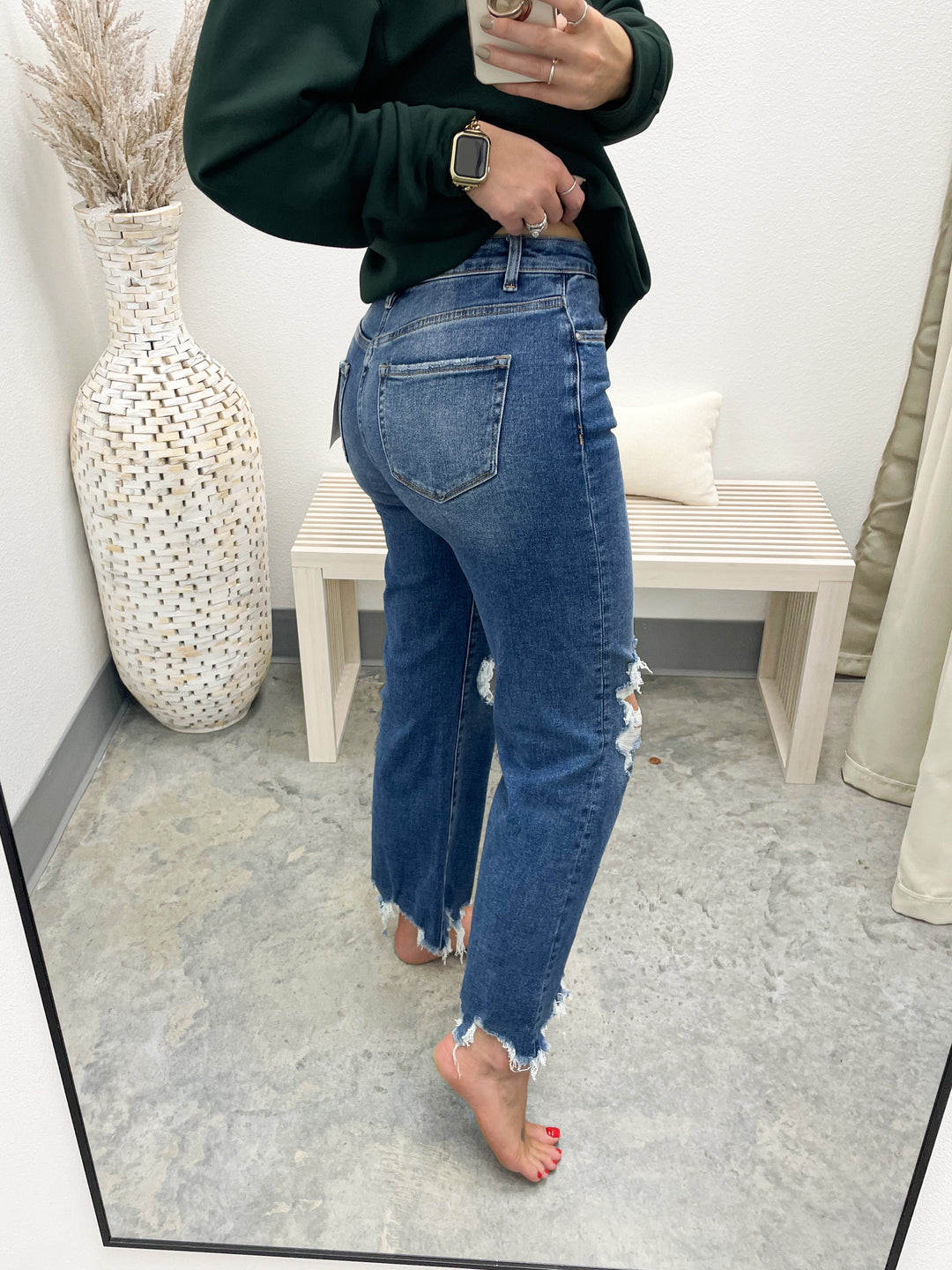 Bryar Crop Flare Jeans