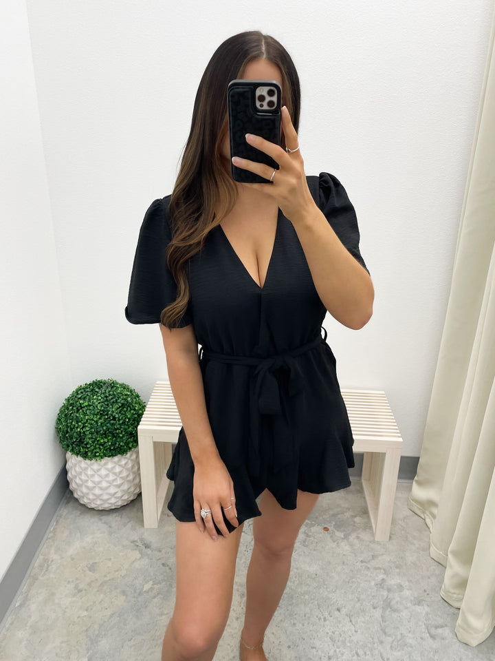 The Emily Romper (Black)