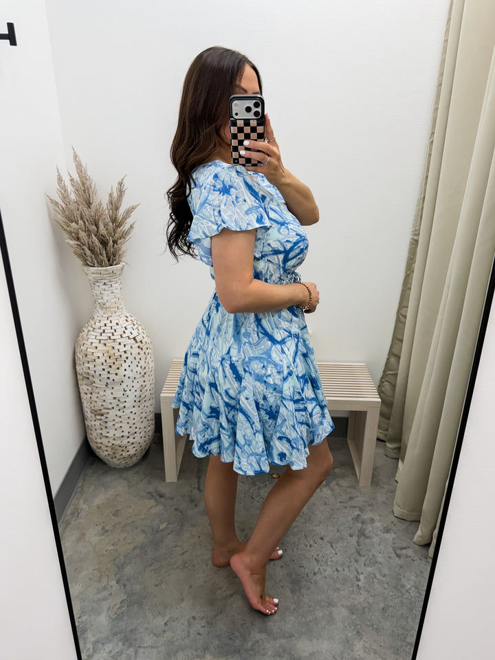 Whimsical Ways Dress (Blue)
