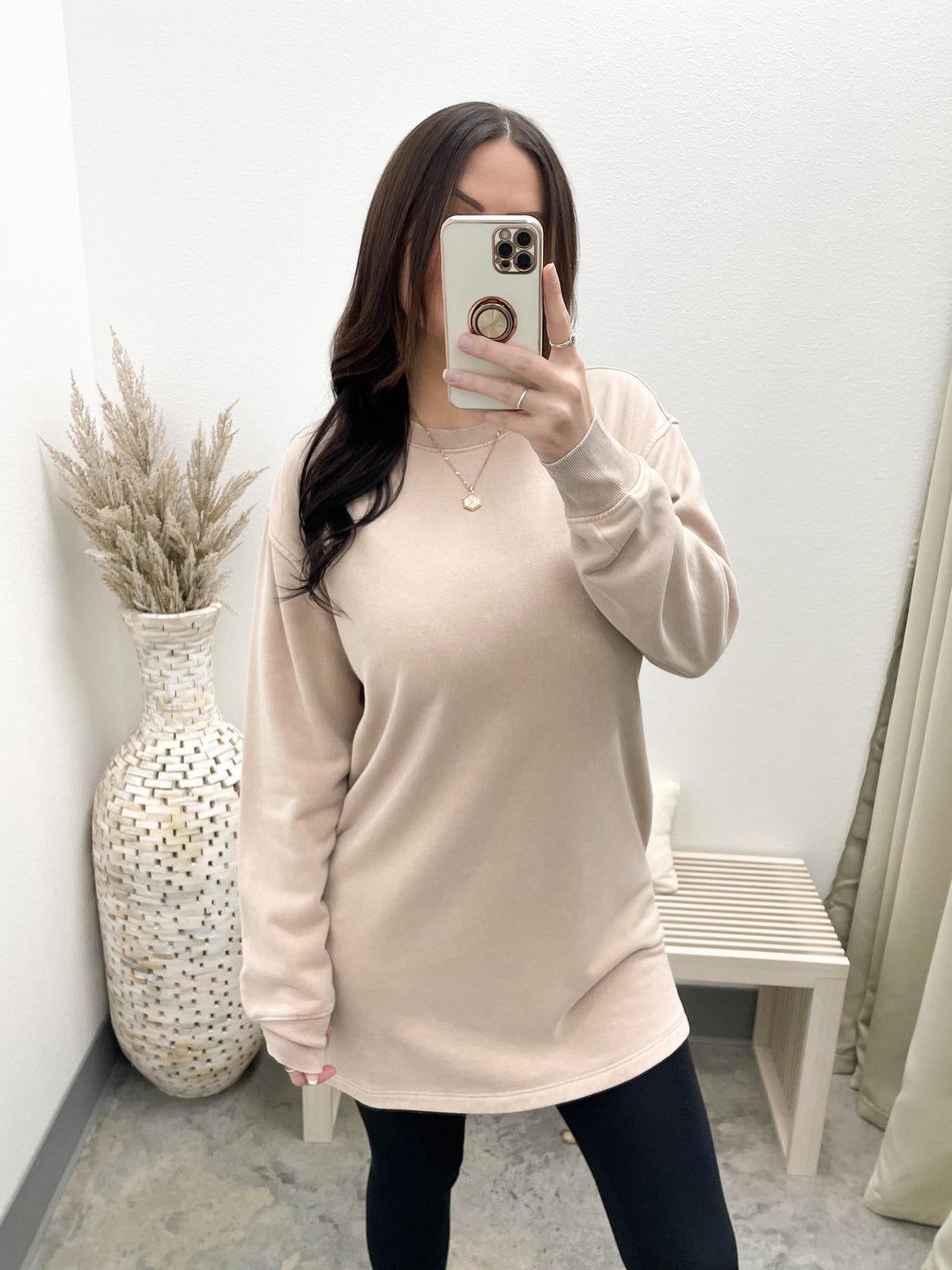 Always Around Dress (Dark Taupe)