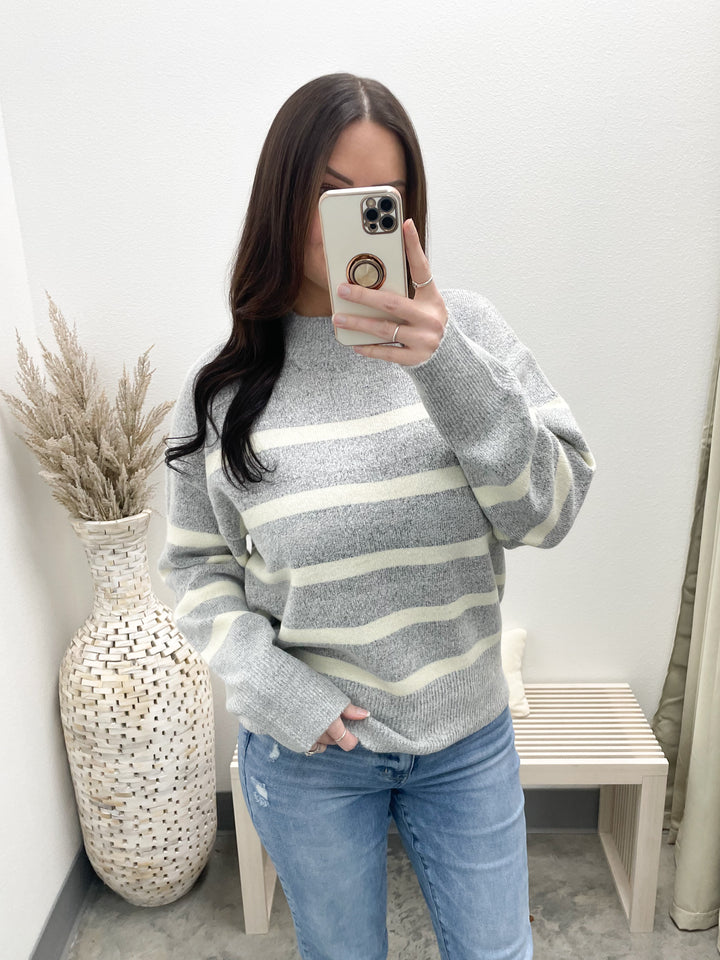 Hot Commodity Sweater (Heather Grey)