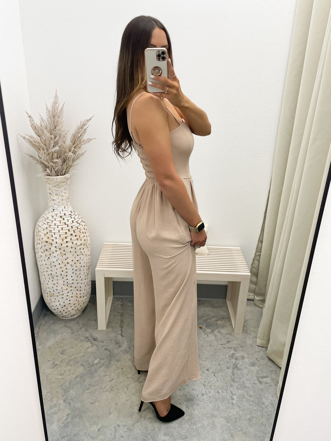 Time Goes By Jumpsuit (Taupe)
