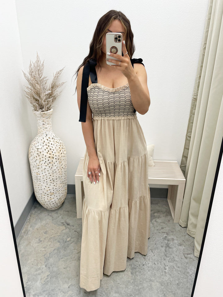 Where It Began Dress (Taupe)