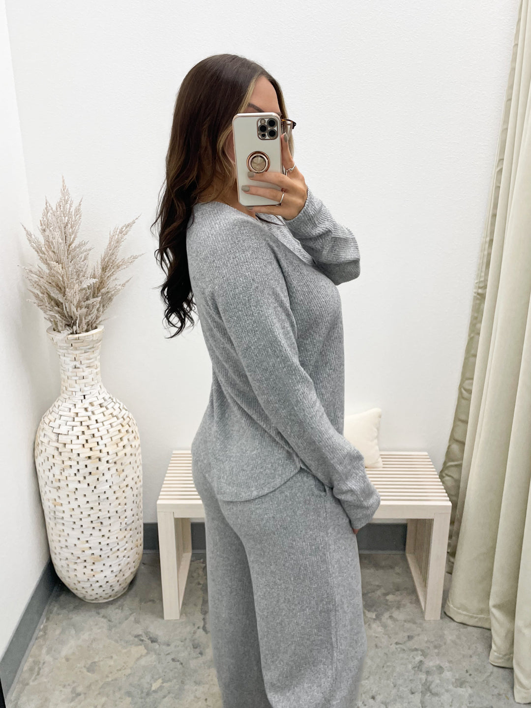Turn Loose Lounge Top (Heather Grey)