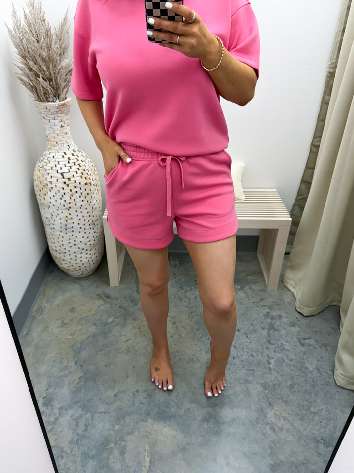Cloud Nine Lounge Shorts (Brink Pink)