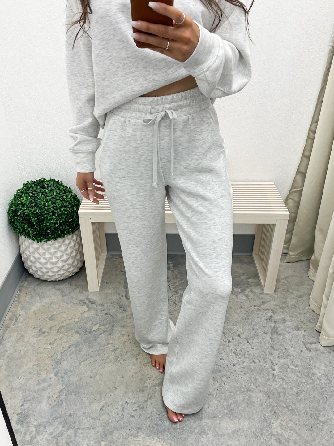 Cloud Nine Scuba Lounge Pants Heather Grey) - Main Image