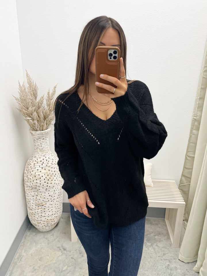 Something Different Sweater (Black)