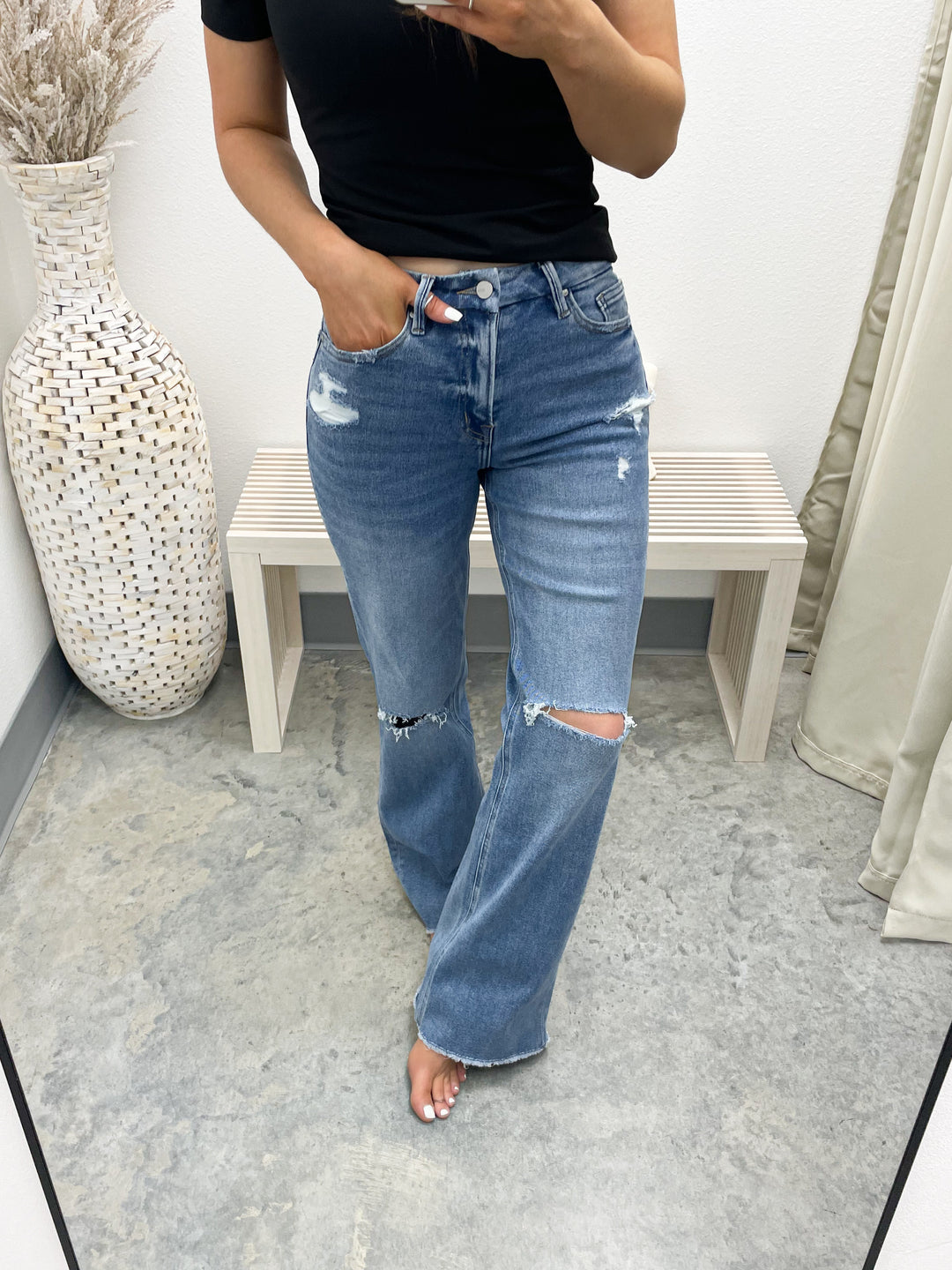 Oaklynn Wide Leg Jeans