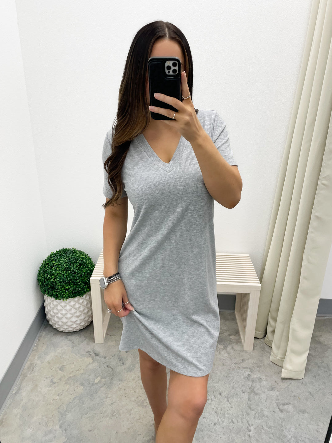 Ready To Go Dress (Heather Grey)