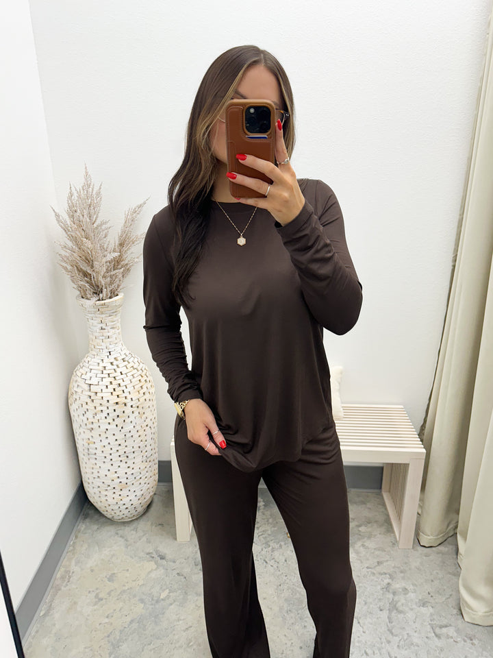 Stuck On You Long Sleeve (Espresso)