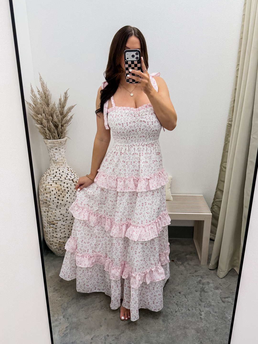 Garden Romance Maxi Dress (Lt. Pink)