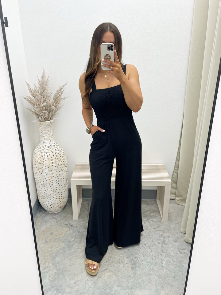 Basically Blessed Jumpsuit (Black)