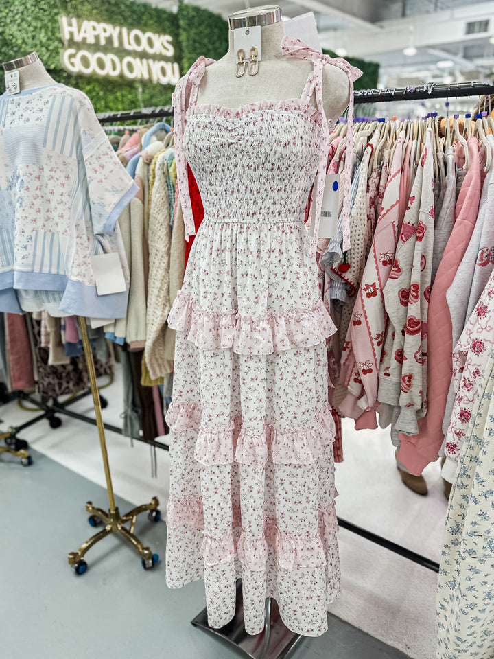 Garden Romance Maxi Dress (Lt. Pink)