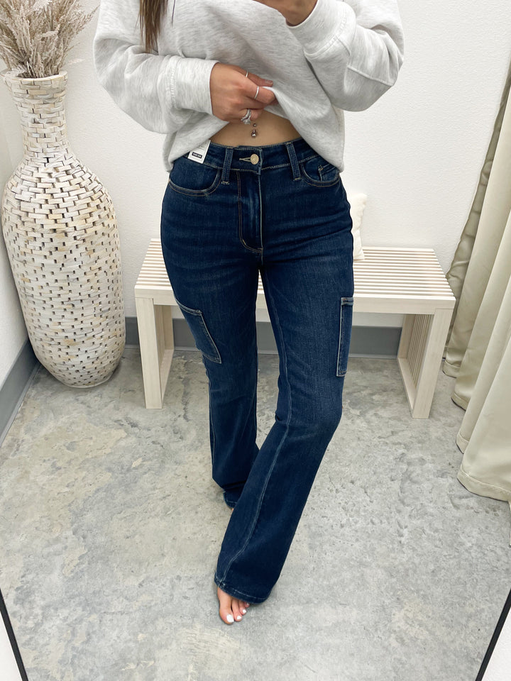 Carrie Cargo Bootcut Jeans