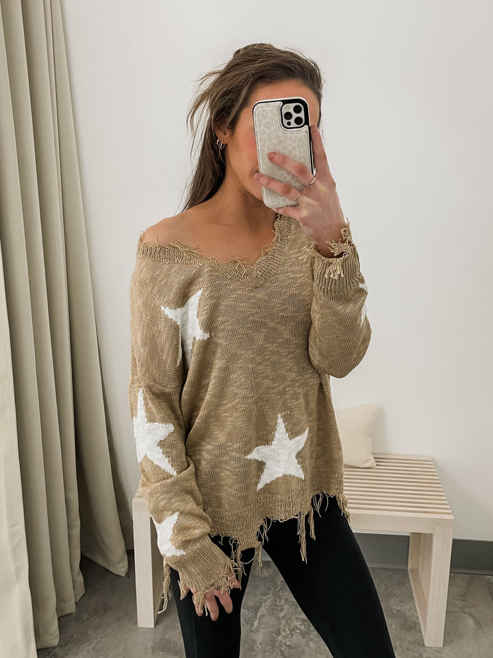 Rising Star Sweater (Khaki)