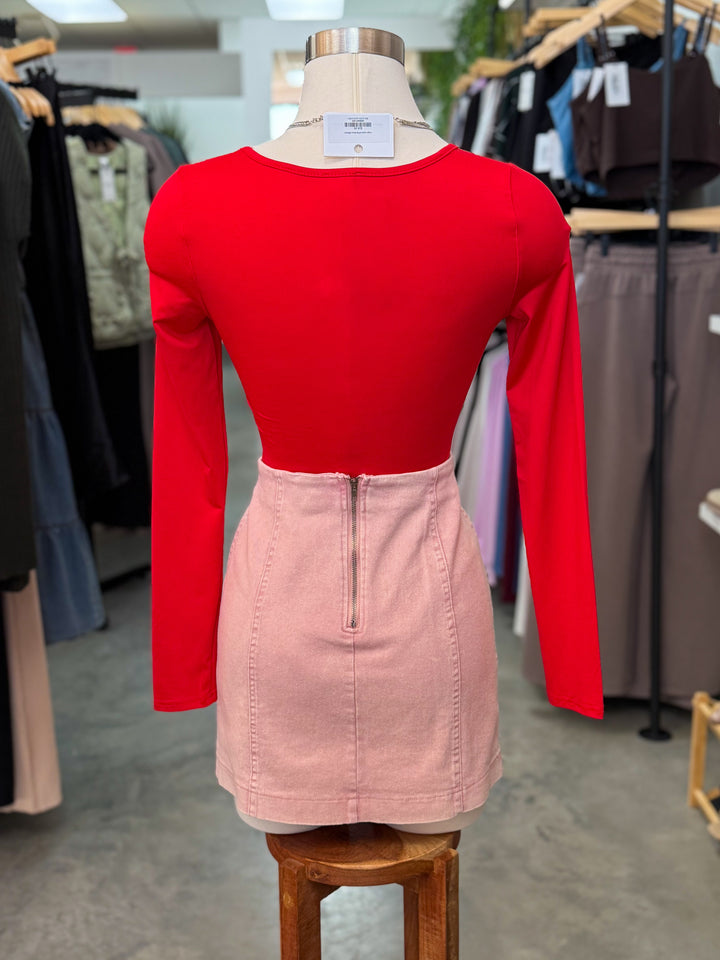 Hold On Tight Skirt (Rose)