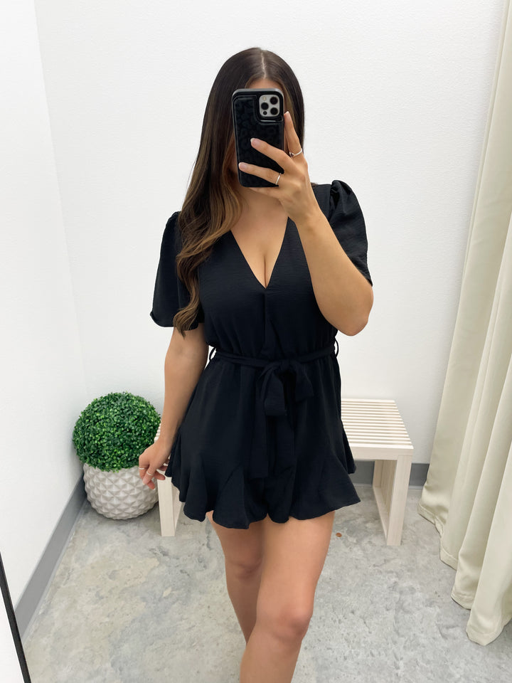 The Emily Romper (Black)