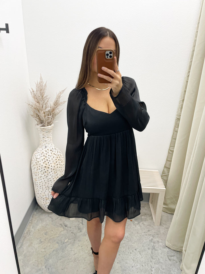 Sheer Beauty Dress (Black)