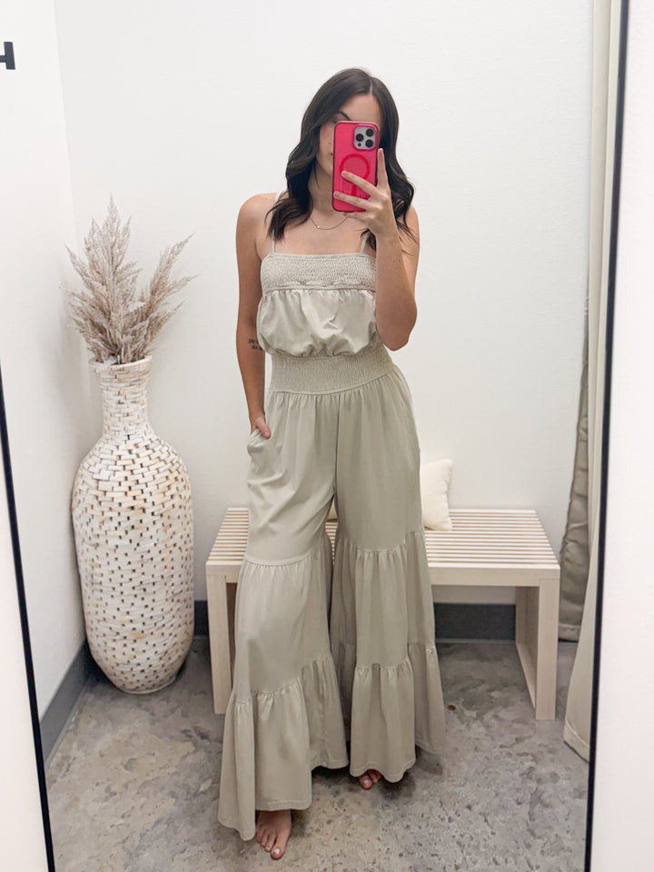 Sweet As Sugar Jumpsuit (Bone)