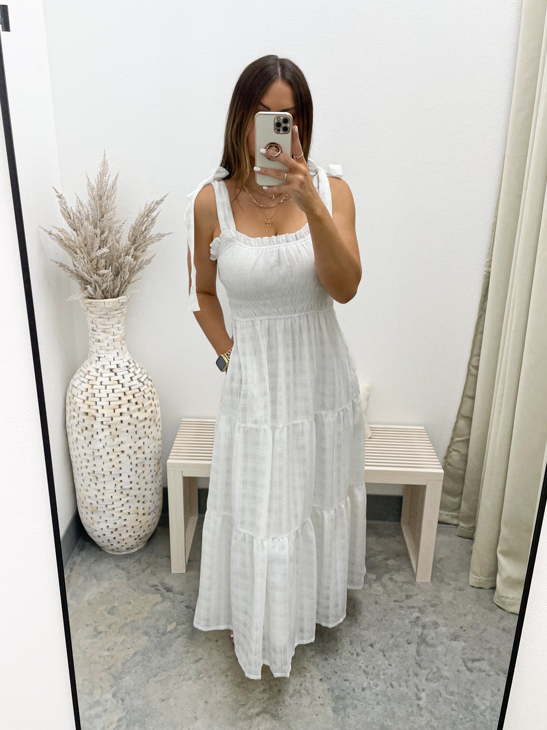 Bright Side Dress (Off White)