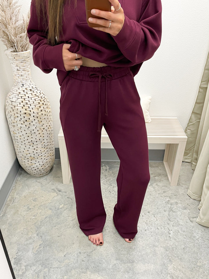 Cloud Nine Scuba Lounge Pants (Wine)