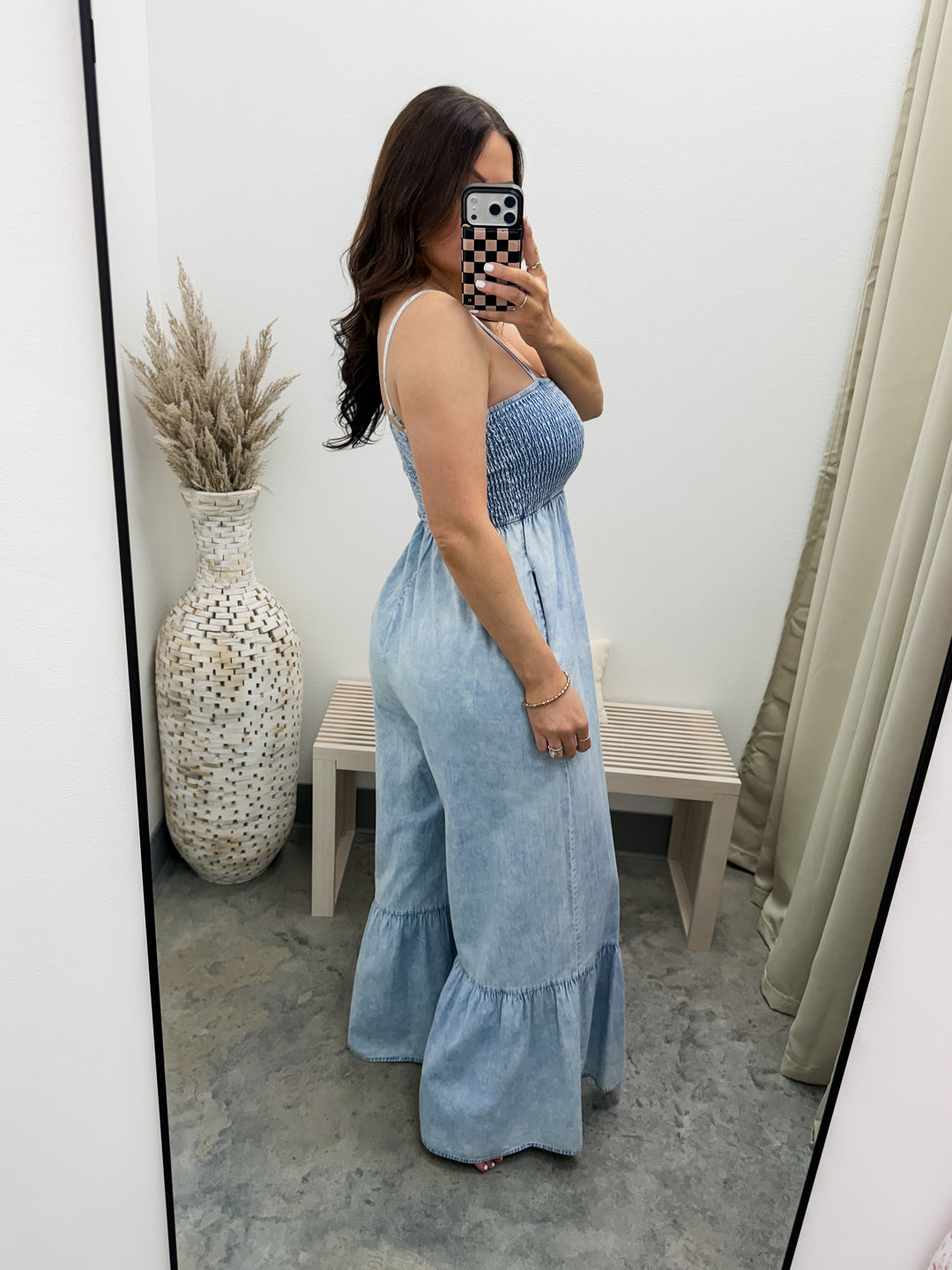 Don't Change Jumpsuit (Light Denim)