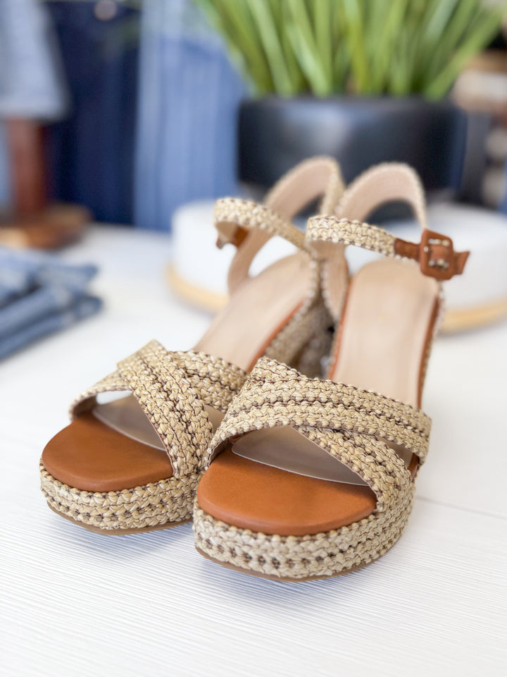 Brandie Block Heels (Raffia)