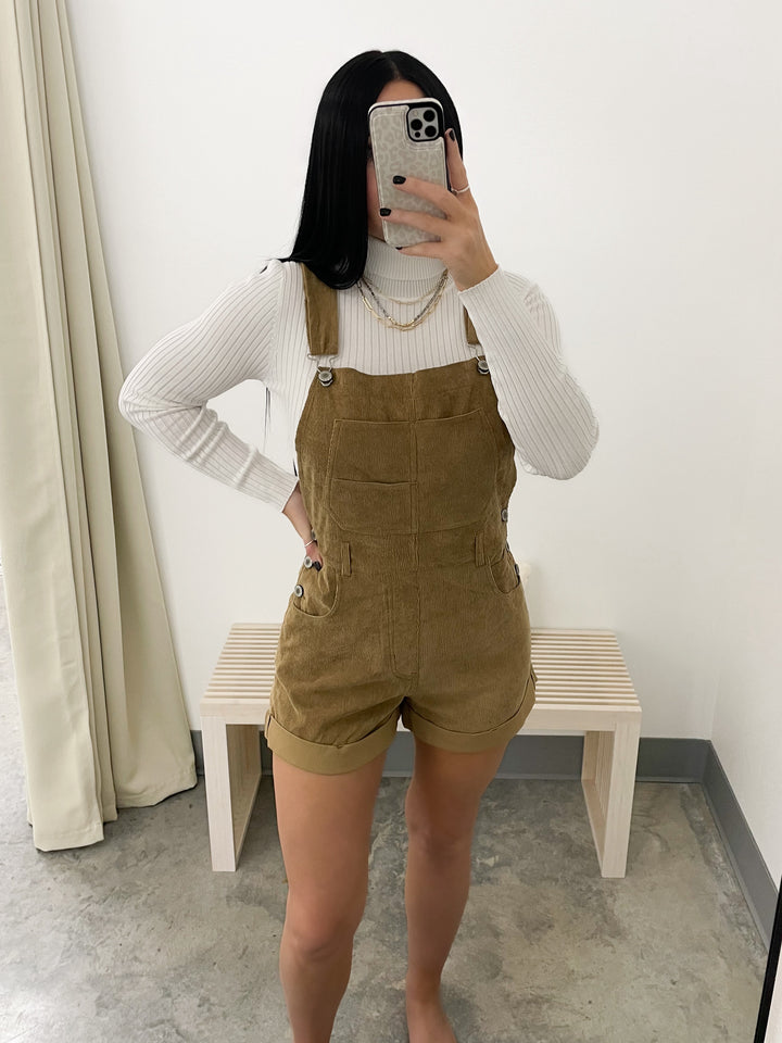 Forever Grateful Corduroy Romper