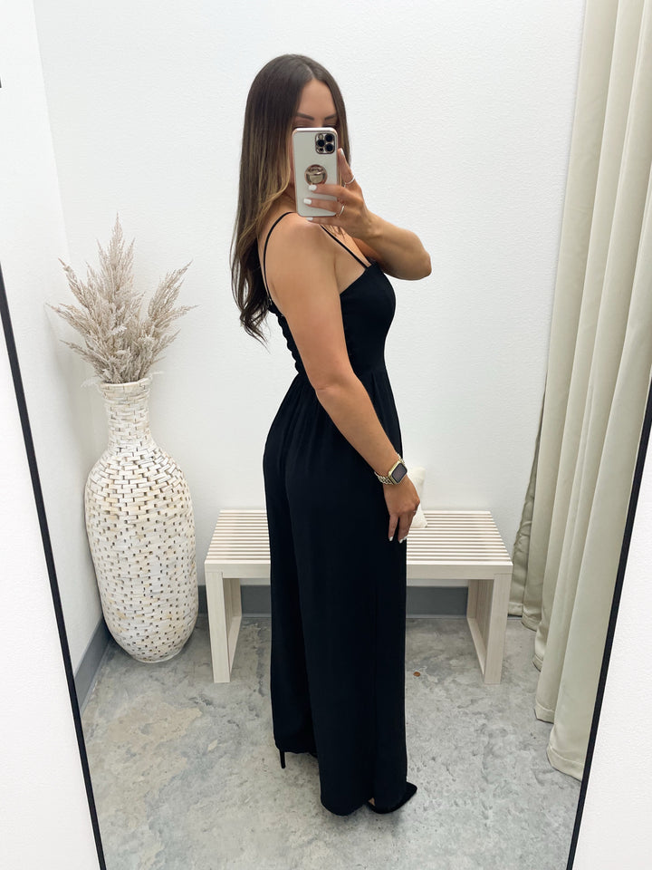 Time Goes By Jumpsuit (Black)