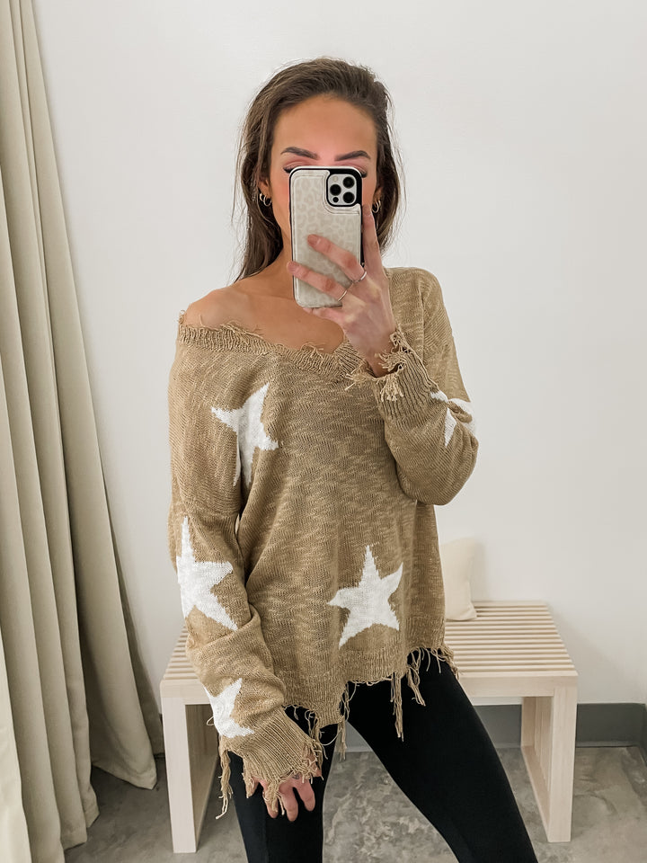 Rising Star Sweater (Khaki)