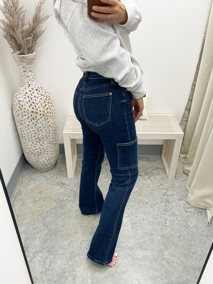 Carrie Cargo Bootcut Jeans