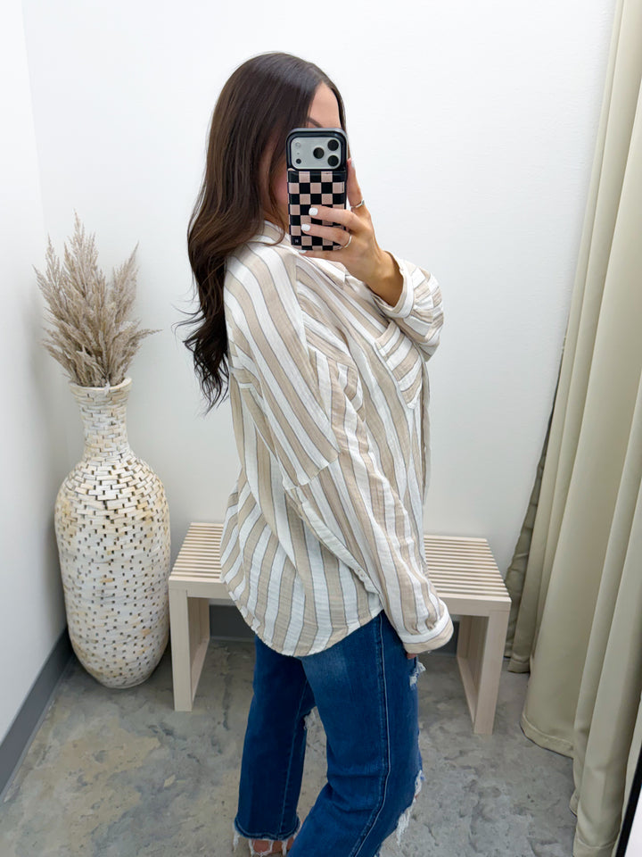 Somehow Somewhere Gauze Top