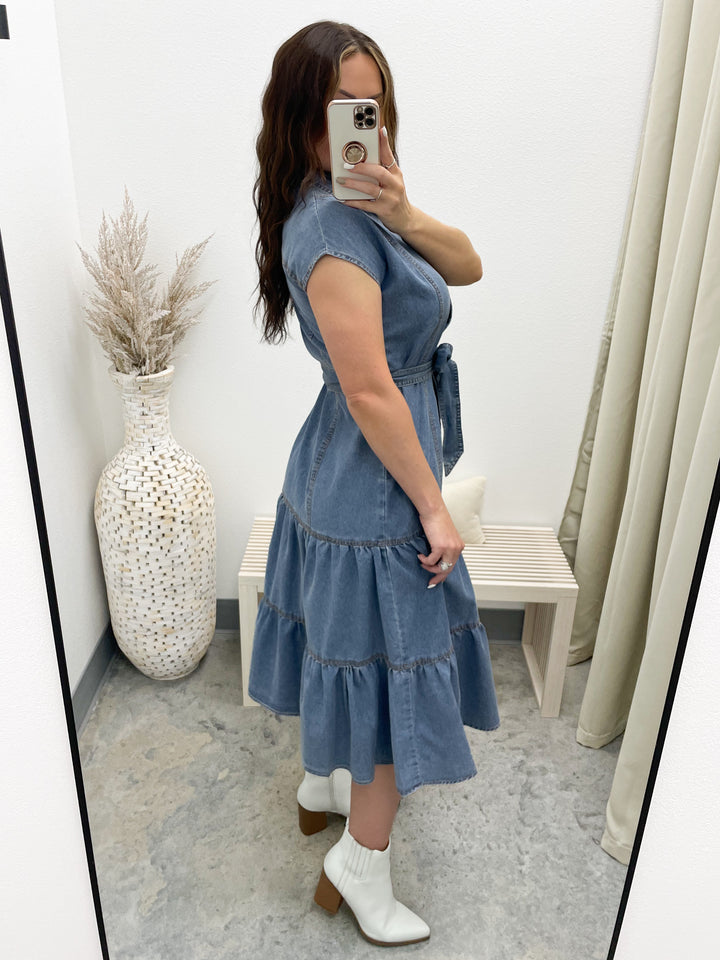 Every Moment Denim Dress