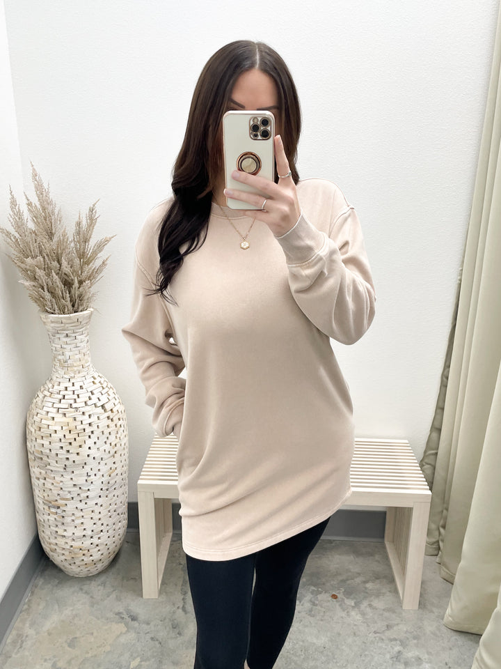 Always Around Dress (Dark Taupe)