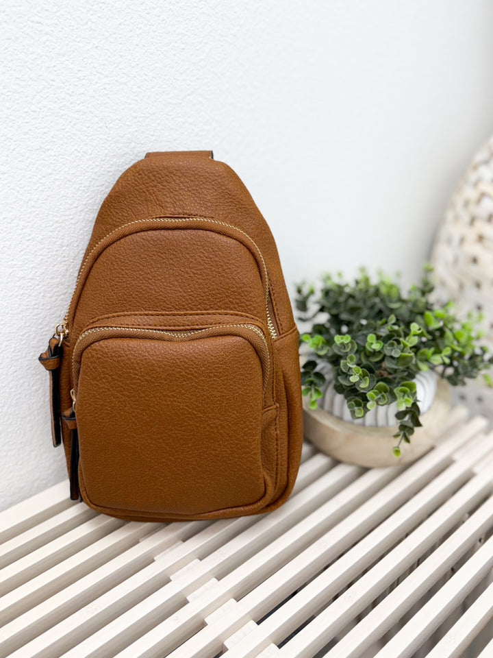 Parti Crossbody Bag (Cognac)