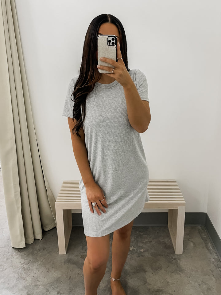 On The Move Dress (Heather Grey)