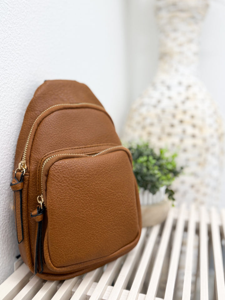 Parti Crossbody Bag (Cognac)