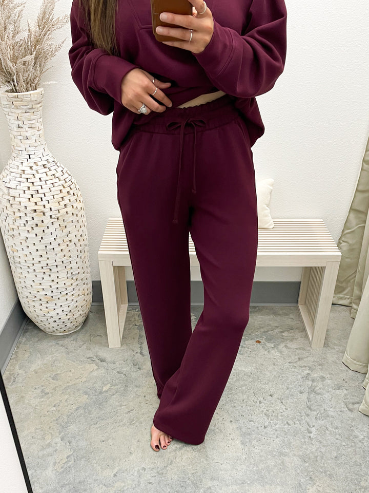 Cloud Nine Scuba Lounge Pants (Wine)