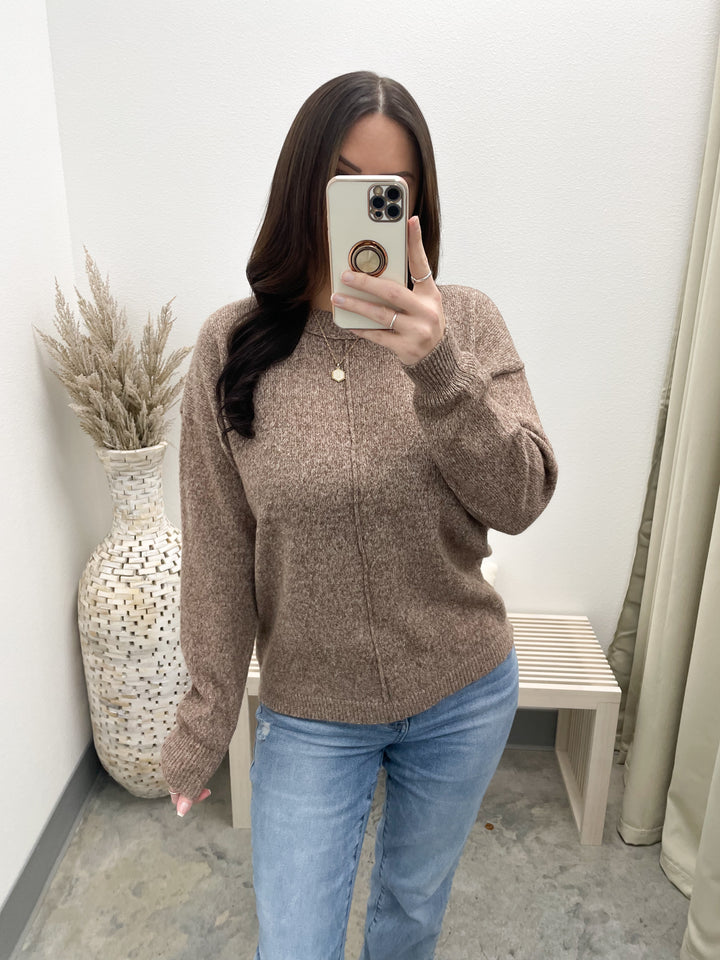 By The Hand Sweater Top (Chestnut)