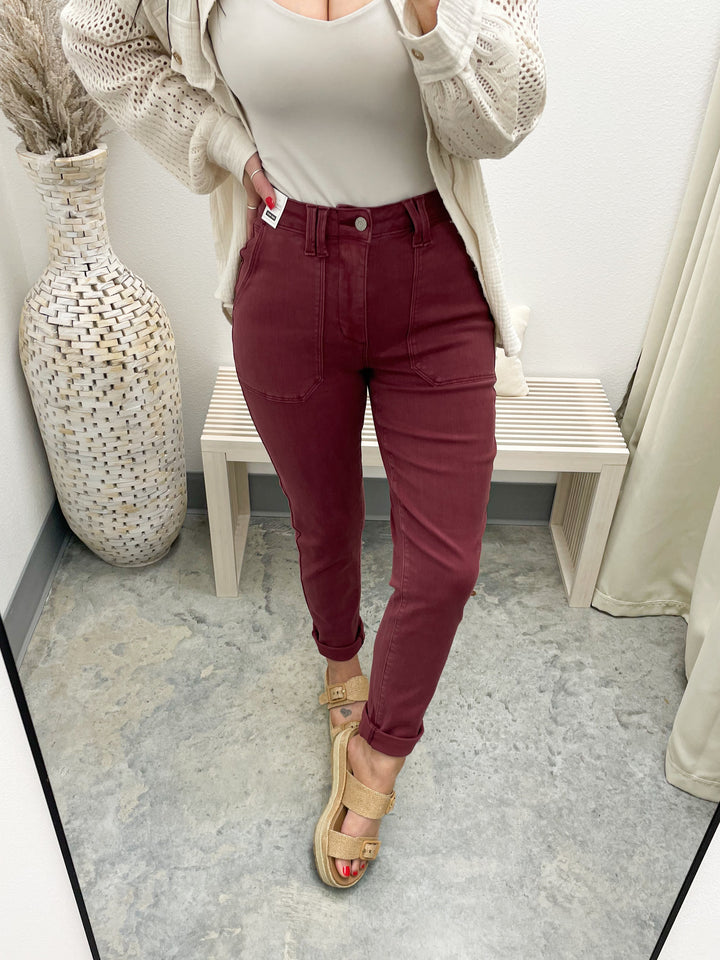 Hunter Weekender Joggers (Burgundy)