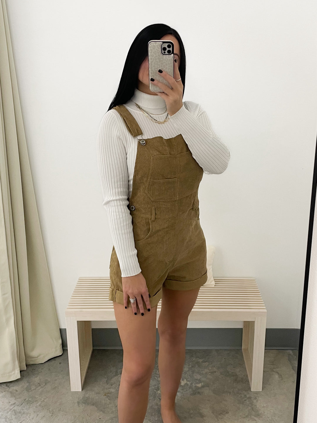 Forever Grateful Corduroy Romper